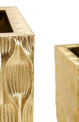Set Di 2 Portavasi Glam Con Petali - Ferretti