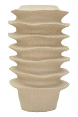 Vaso Stile Japandi Con Motivo A Fasce Ondulate Cm Ø 29X49