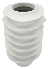 Vaso Moderno Con Motivo A Fasce Ondulate Ø 29X49cm - Ferretti