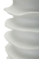 Vaso Moderno Con Motivo A Fasce Ondulate Ø 29X49cm - Ferretti