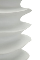 Vaso Moderno Con Motivo A Fasce Ondulate Ø 25,5X37cm - Ferretti