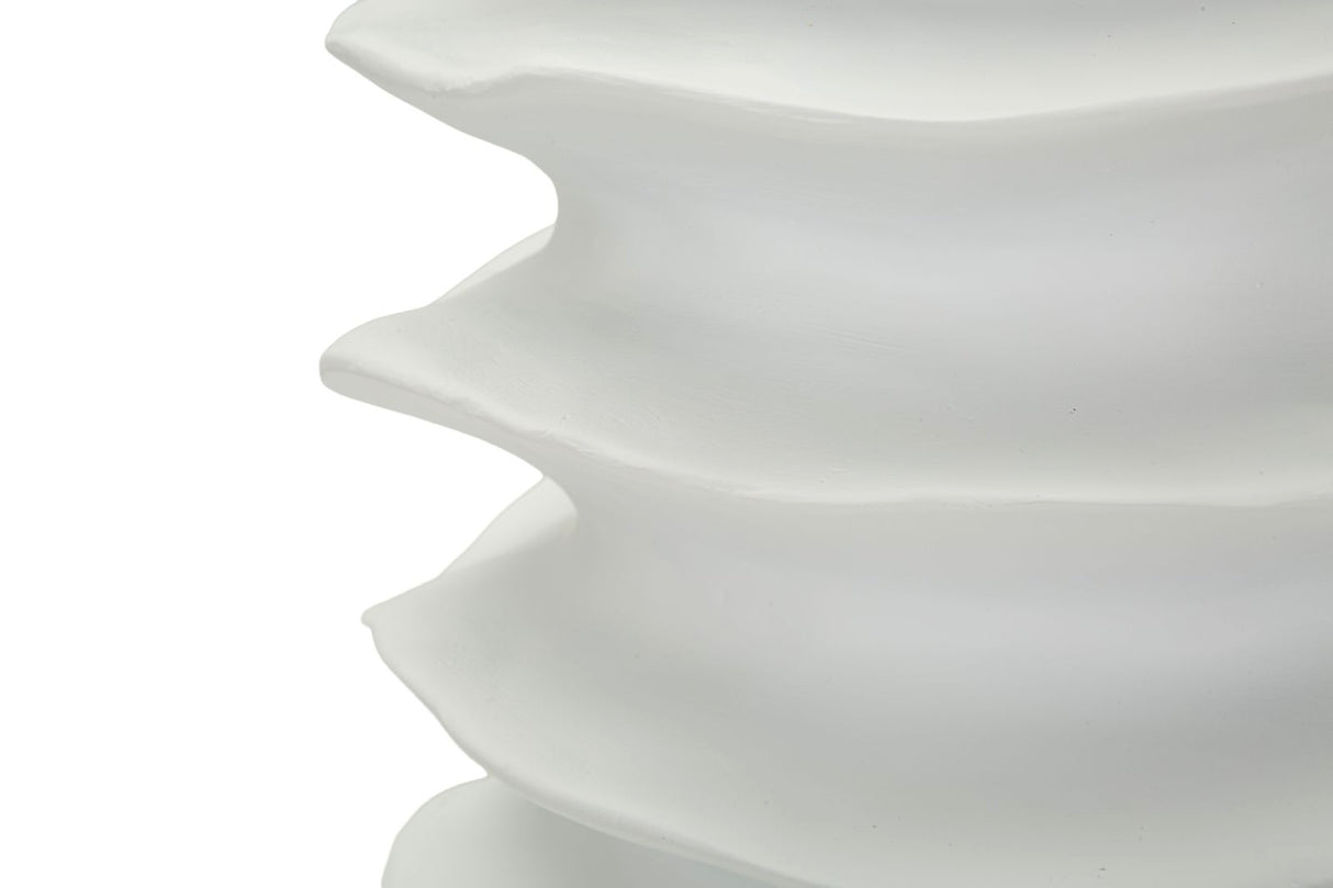 Vaso Moderno Con Motivo A Fasce Ondulate Ø 25,5X37cm - Ferretti