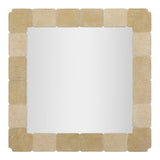 Specchio Da Parete Quadrato Stile Naturale Cm 90X2