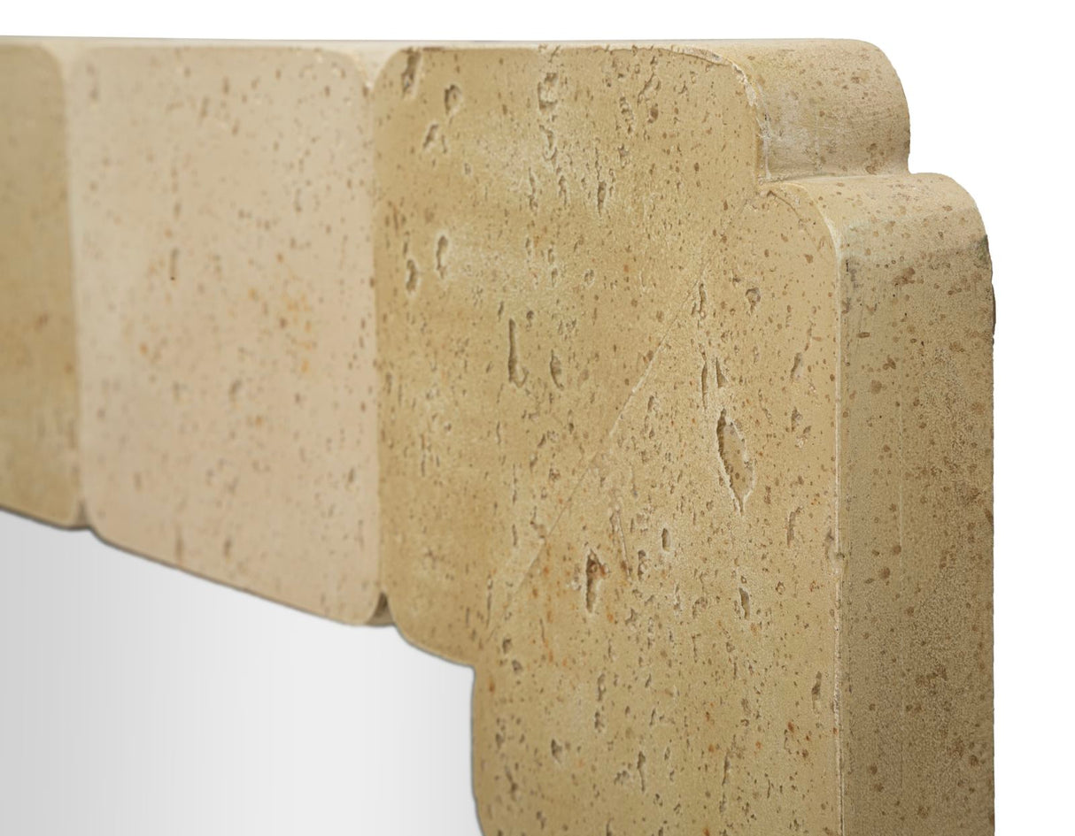 Specchio Da Parete Quadrato Stile Naturale 90X2,5X90cm - Ferretti
