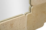 Specchio Da Parete Quadrato Stile Naturale 90X2,5X90cm - Ferretti