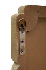 Specchio Da Parete Quadrato Stile Naturale 90X2,5X90cm - Ferretti