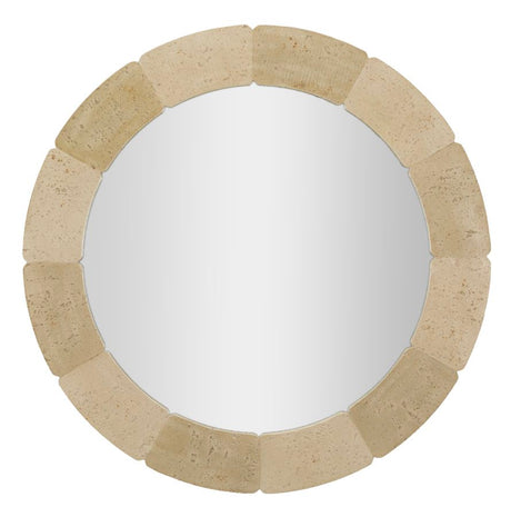 Specchio Da Parete Rotondo Stile Naturale Cm Ø 90X2