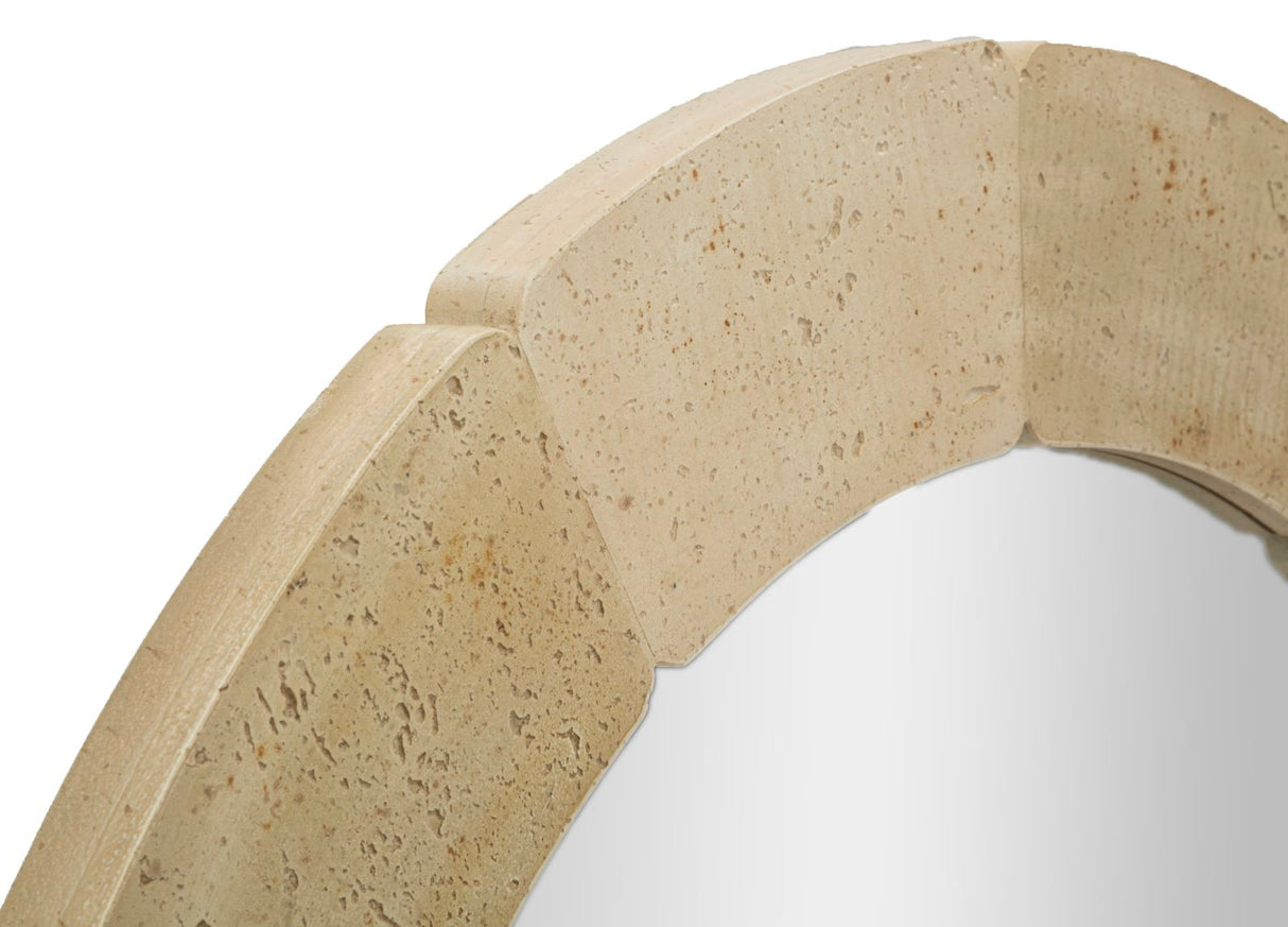 Specchio Da Parete Rotondo Stile Naturale - Ferretti