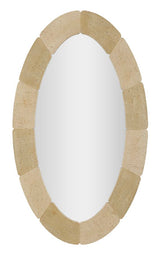 Specchio Da Parete Ovale Stile Naturale Cm 70X3X119