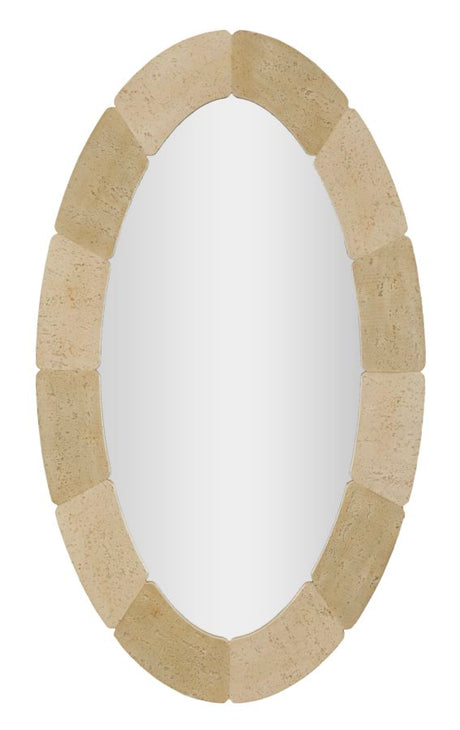 Specchio Da Parete Ovale Stile Naturale Cm 70X3X119