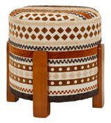 Pouf Etnico Multicolor Cm Ø 42X40