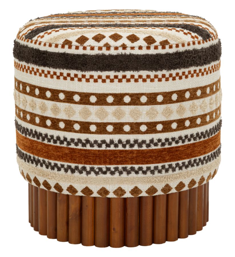 Pouf Etnico Multicolor Cm Ø 40X40