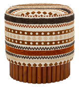Pouf Etnico Multicolor Cm Ø 40X40