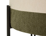 Pouf Stile Moderno Bicolore Ø 49X42cm - Ferretti
