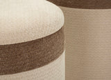 Set Di 3 Pouf Contenitore Stile Nordico - Ferretti