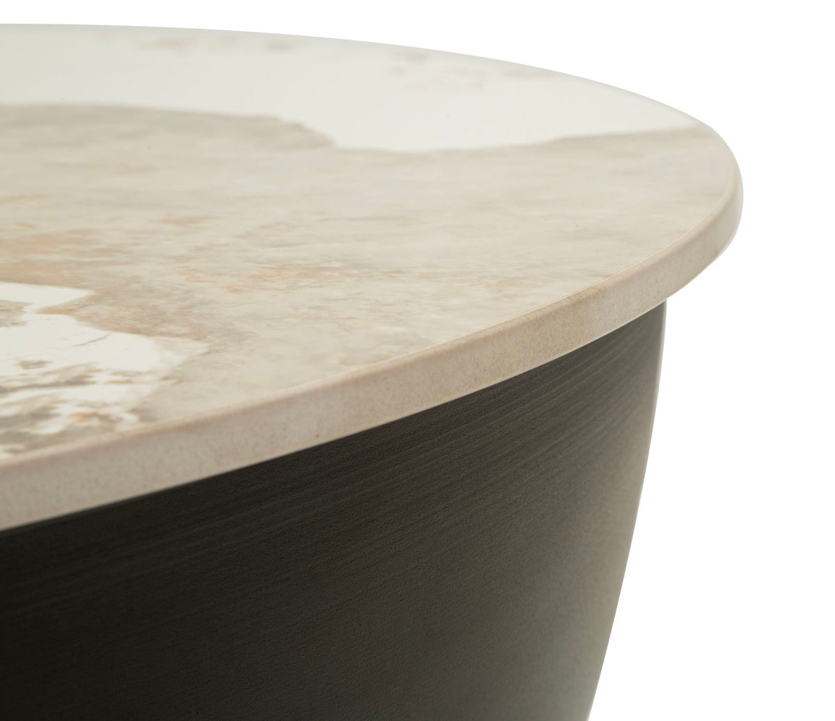 Tavolino Da Caffè Glam Contemporaneo Ø 73X40cm - Ferretti