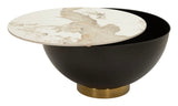 Tavolino Da Caffè Glam Contemporaneo Ø 73X40cm - Ferretti
