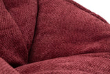 Poltrona Relax Girevole Bordeaux In Stile Retrò - Ferretti
