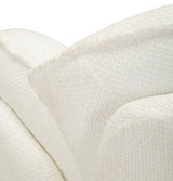 Poltrona Girevole Bianca In Stile Retrò 85X80X81cm - Ferretti