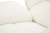 Poltrona Girevole Bianca In Stile Retrò 85X80X81cm - Ferretti