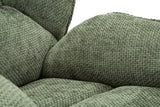 Poltrona Girevole Verde In Stile Retrò 85X80X81cm - Ferretti