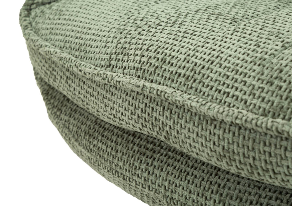 Poltrona Girevole Verde In Stile Retrò 85X80X81cm - Ferretti