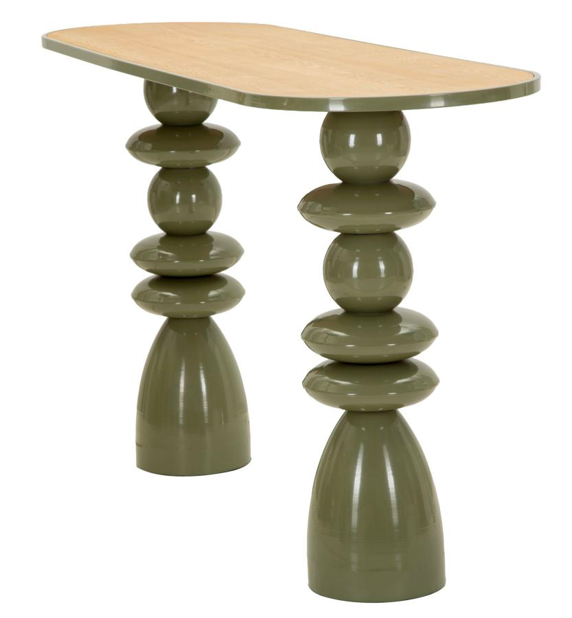 Consolle In Metallo Con Piano In Legno 150X45X77,5cm - Ferretti