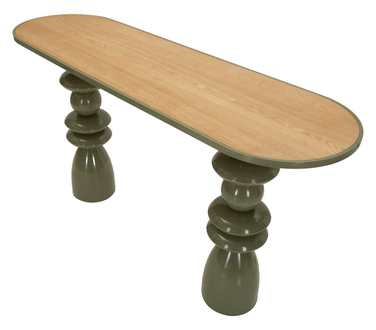 Consolle In Metallo Con Piano In Legno 150X45X77,5cm - Ferretti