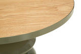 Tavolinetto In Metallo Con Piano In Legno Ø 45,5X49cm - Ferretti