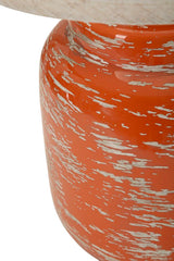 Lampada Da Tavolo Arancione Stile Contemporaneo Ø 27X47,5cm - Ferretti