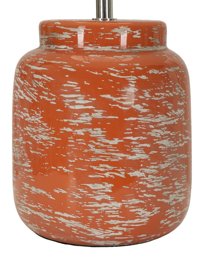 Lampada Da Tavolo Arancione Stile Contemporaneo Ø 27X47,5cm - Ferretti