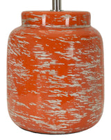Lampada Da Tavolo Arancione Stile Contemporaneo Ø 27X47,5cm - Ferretti