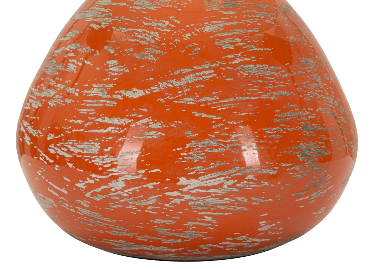 Lampada Da Tavolo Arancione Stile Contemporaneo 30X49cm - Ferretti