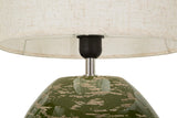 Lampada Da Tavolo Verde Stile Contemporaneo 30X49cm - Ferretti