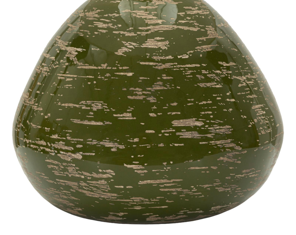 Lampada Da Tavolo Verde Stile Contemporaneo 30X49cm - Ferretti