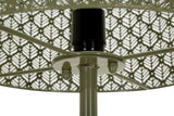 Lampada Da Terra In Metallo Con Paralume Intagliato - Ferretti