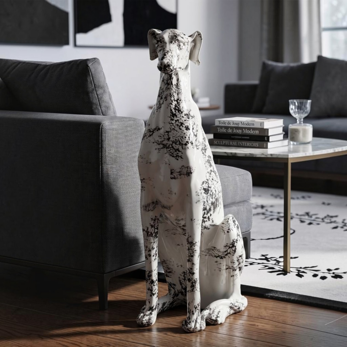 Scultura A Forma Di Cane Stile Orientale - Ferretti