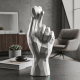 Mano Decorativa Minimal Con Dita Incrociate - Ferretti