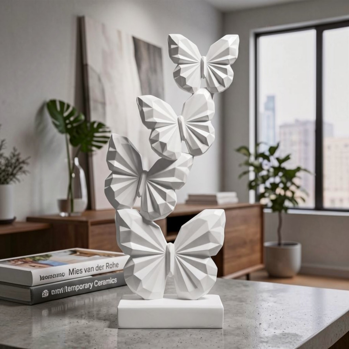 Scultura Decorativa Farfalle Minimal - Ferretti