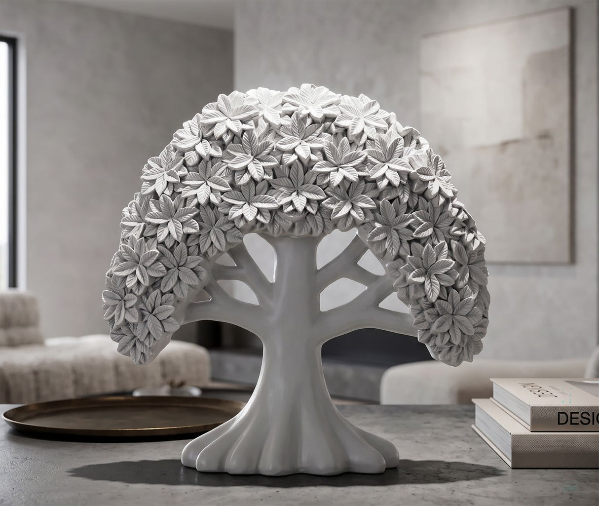Scultura Decorativa Albero Minimal Cm 26X9X25