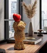 Orsetto Decorativo Con Cuore 9X7X18