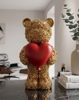 Orsetto Decorativo Con Cuore 8,5X7X16