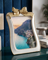Cornice Romantica Con Fiocco Cm 20,5X2X28,6 (Misura Interna Cm 15X20)