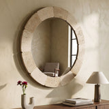 Specchio Da Parete Rotondo Stile Naturale - Ferretti