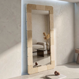 Specchio Da Parete Rettangolare Stile Naturale - Ferretti
