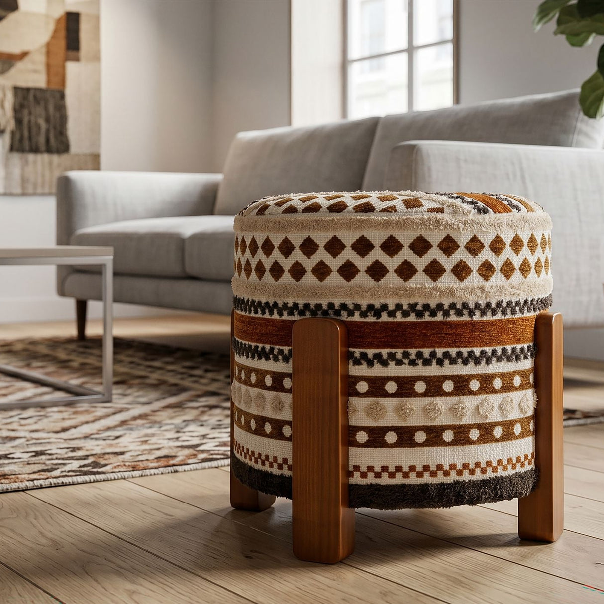 Pouf Etnico Multicolor - Ferretti