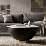 Tavolino Da Caffè Glam Contemporaneo Ø 73X40cm - Ferretti