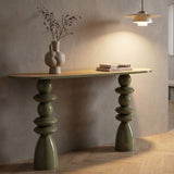 Consolle In Metallo Con Piano In Legno 150X45X77,5cm - Ferretti