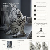 Scultura A Forma Di Pesce Stile Orientale - Ferretti