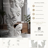 Scultura Decorativa Farfalle Minimal Cm 12X6X26